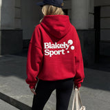 Motion Oversized Hoodie - Cherry Red