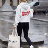 Motion Oversized Hoodie - Marl White