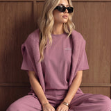 Mindy Oversized T-Shirt - Dusty Rose