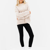 Oversized Knitted Jumper - Toasted Taupe